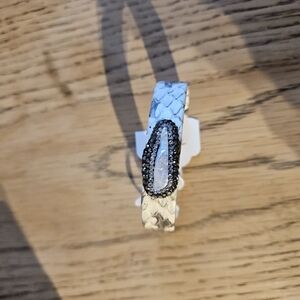White and Black Braided Bracelet